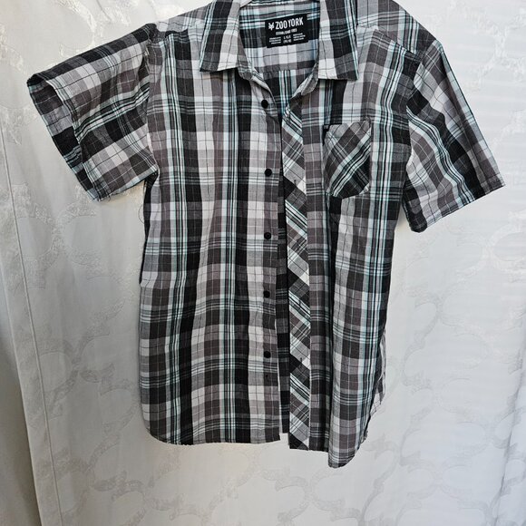 Zoo York Grey Plaid Shirt - Picture 3 of 6